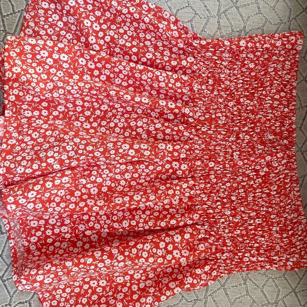 Orange and White Shorts